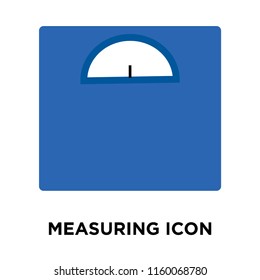 Measuring icon vector isolated on white background, Measuring transparent sign