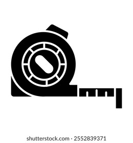 Measuring icon vector on white background