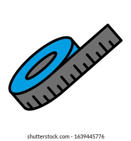 Measuring icon vector sign and symbol on trendy design