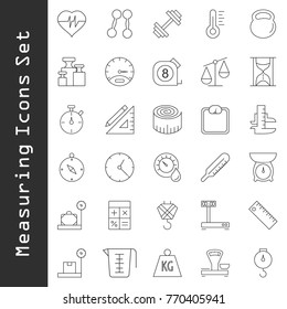Measuring Icons Set