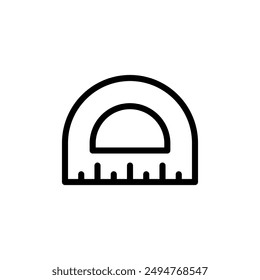 Measuring instrument, distance ruler, school geometry, maths, measurement metric item, stationery, measuring tape, school supplies, length measurement, object using ruler flat vector illustration.