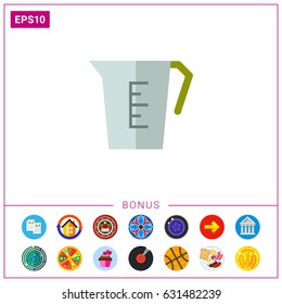 Measuring jar icon