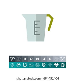 Measuring jar icon