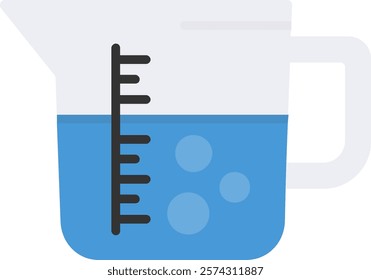 Measuring jug Flat Style Icon Design