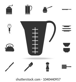 measuring jug icon. Detailed set icons of Media element icon. Premium quality graphic design. One of the collection icons for websites, web design, mobile app on white background