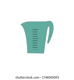 Measuring jug icon illustration. isolated on a white background