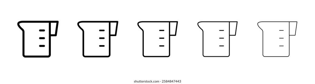 Measuring jug icon Vector logo sign