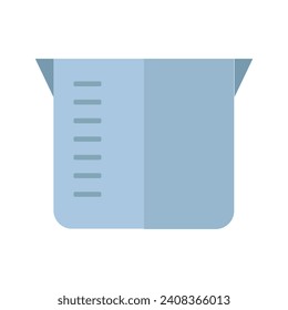 Measuring jug illustrated on white background