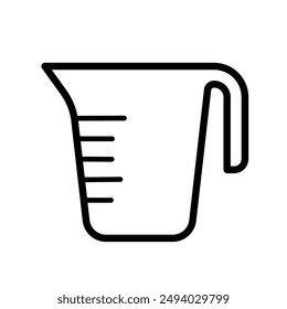 measuring jug - vector icon