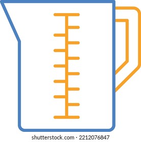 Icono del vector Jug de medición. Se puede usar para imprimir, móviles y aplicaciones web.
