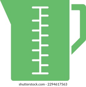 Icono del vector Jug de medición. Se puede usar para imprimir, móviles y aplicaciones web.