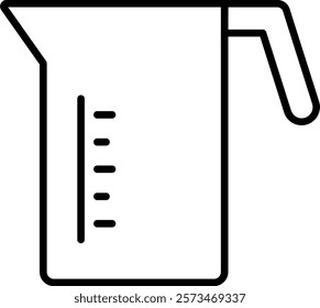 Measuring Jug vector icon. Can be used for printing, mobile and web applications.