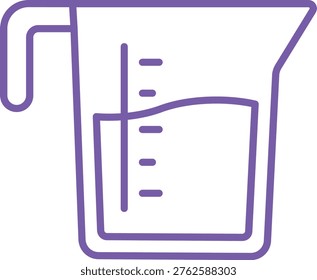 Measuring Jug vector icon. Can be used for printing, mobile and web applications.