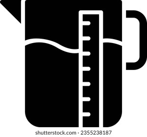 Measuring Jug Vector Icon Glyph Style