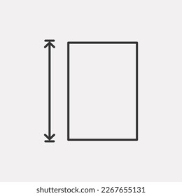 Measuring land area. Paper A4 size. Coordinate axes sign. Vector illustration