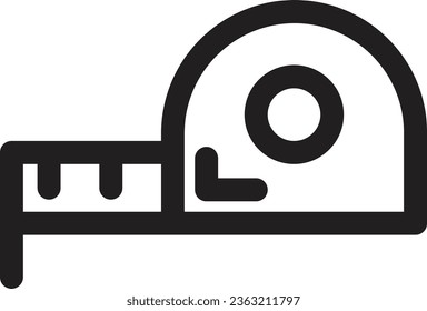 Measuring Metric Tape Outline Icon