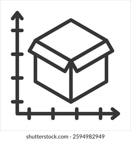 Measuring Outline Icon Vector Illustration