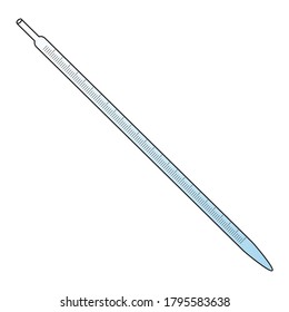 Measuring pipette vector illustration.
isolated on white background.Top view