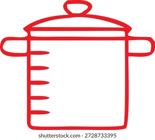 Icono de Arte vectorial de la olla de medición