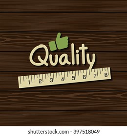 Measuring quality on texture wood