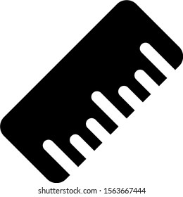 Measuring ruler for office use isolated on a white background