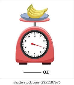 Measuring Scale. Analog weight scale. isolated on white background. simple kitchen scale. vector illustration. measuring Analog scale clip art.