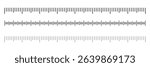 Measuring scale, markup for rulers vector illustration. Various measurement scales with divisions. Measuring tool. Blank measuring scale indicator . Vector Illustration . EPS 10 . 