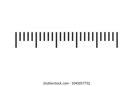 Measuring scale, markup for rulers. Vector illustration.