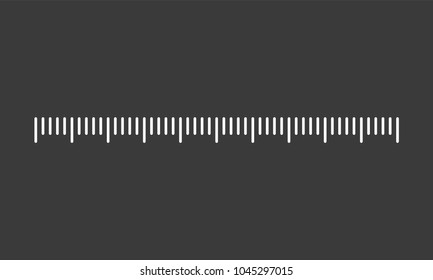 Measuring scale, markup for rulers. Vector illustration.