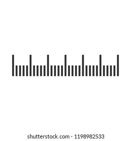 Measuring scale, markup for rulers. Vector illustration.