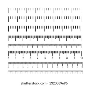 Measuring scale, markup for rulers. Vector illustration icon