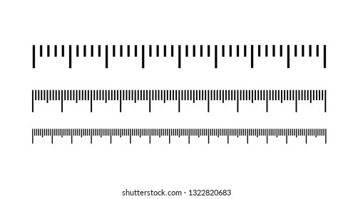 Measuring scale, markup for rulers. Vector illustration icon
