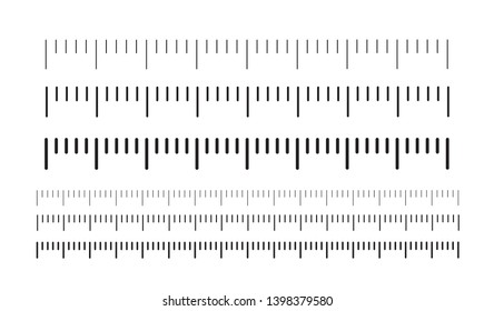 Measuring scale, markup for rulers. Vector illustration icon