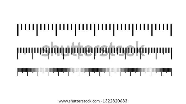 Measuring Scale Markup Rulers Vector Illustration Stock Vector (Royalty ...