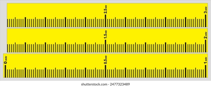 Measuring Scale in Meter Size
Sticker Vector File