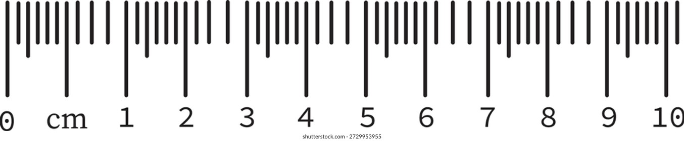 Escala de medición con números. Símbolos modernos de Regla y medida. Dibujo técnico de Profesional e íconos de longitud. Elementos de interfaz de escala de precisión de Vector.