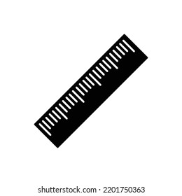 Measuring scale, Ruler icon isolated on white background. Vector illustration