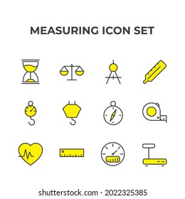 measuring set icon, isolated measuring set sign icon, vector illustration