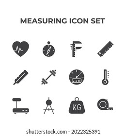 Messset-Symbol, einzelne Messgerätesymbol, Vektorgrafik