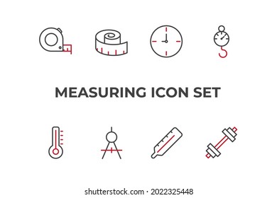 Messset-Symbol, einzelne Messgerätesymbol, Vektorgrafik