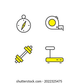 measuring set icon, isolated measuring set sign icon, vector illustration
