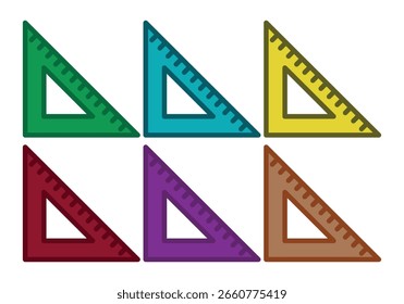 Measuring Set Square Icon Sheet
