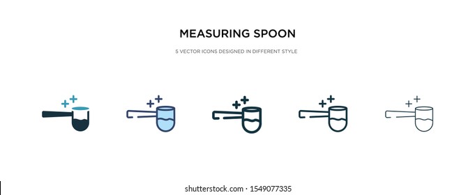 measuring spoon icon in different style vector illustration. two colored and black measuring spoon vector icons designed in filled, outline, line and stroke style can be used for web, mobile, ui