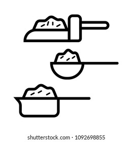 measuring spoon, icon, Eps10