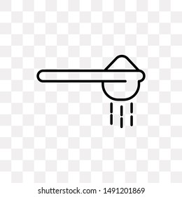 Measuring spoon icon isolated on transparent background. Coffee spoon symbol modern, simple, vector, icon for website design, mobile app, ui. Vector Illustration