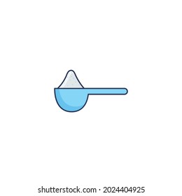 Measuring Spoon Icon Isolated On White Background