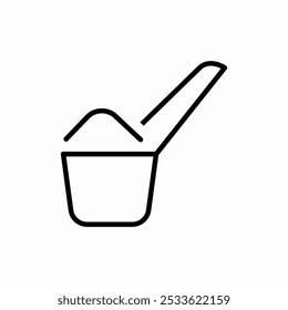 measuring spoon icon sign vector