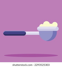 Measuring spoon icon. Subtable to place on kitchenware, etc.