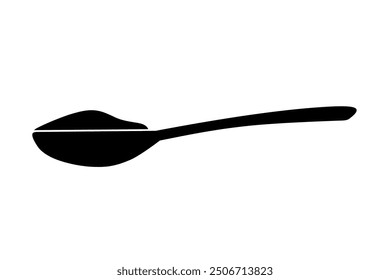 measuring spoon icon vector on white background. medicine dose measuring spoon icon