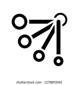 Measuring spoon vector, coffee related solid design